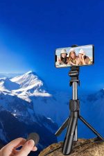 Selfie Çubuğu Tripod Kumandalı Telefon Tutucu Siyah - Görsel 2
