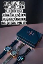 Akıllı Saat Sesli Görüşme NFC ve GPS Uyumlu Bluetooth Bağlantılı - Görsel 2