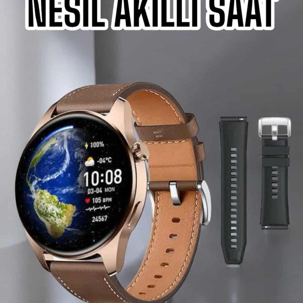 Akıllı Saat Sesli Görüşme NFC ve GPS Uyumlu Bluetooth Bağlantılı