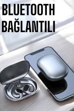 Bluetooth Kulaklık Oyuncu Kulaklığı Küpe Görünümlü Dijital Göstergeli - Görsel 2