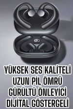 Bluetooth Kulaklık Oyuncu Kulaklığı Küpe Görünümlü Dijital Göstergeli - Görsel 3