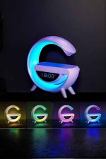 Android Uyumlu Akıllı Bluetooth Hoparlör Kablosuz Şarj Cihazı Standı - Görsel 2