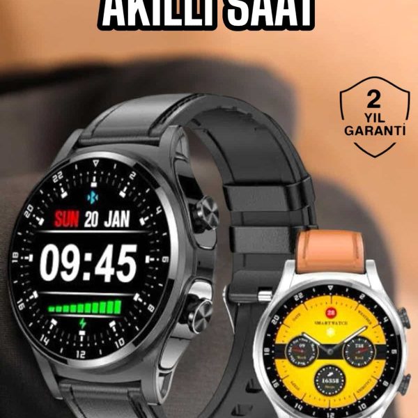 Akıllı Saat Nabız Ölçer Uyku Takibi Sesli Görüşme Bildirim Görme