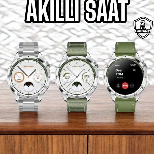 Akıllı Saat Sesli Görüşme Titreşimli Nabız Sensörlü Spor Modları