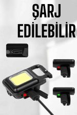 Kamp Işığı Çok Fonksiyonlu Taşınabilir Anahtarlık Kapak Açma Manyetik Özelliği - Görsel 5