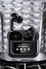 Kablosuz Bluetooth Kulaklık Ekranlı Uzun Şarj Süreli ANC Destekli - Görsel 5