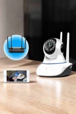 Ev Kamerası Wifi Kamerası Video Kayıt Çift Yönlü Hareket Sensörü Bebek - Görsel 2