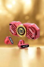 Kırmızı Kablosuz Bluetooth Kulaklık Stres Çarklı Oyuncu Kulaklığı - Görsel 2