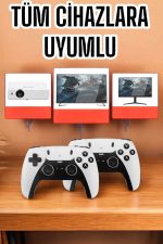 Joystick Çift Kollu Oyun Kolu Retro Oyun Yüksek Çözünürlüklü 3D Game - Görsel 2