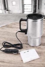 Kettle Kapaklı Araç İçi Termos Tüm Arabalara Uyumlu Çakmaklık Girişli Su Isıtıcı Bardak - Görsel 4