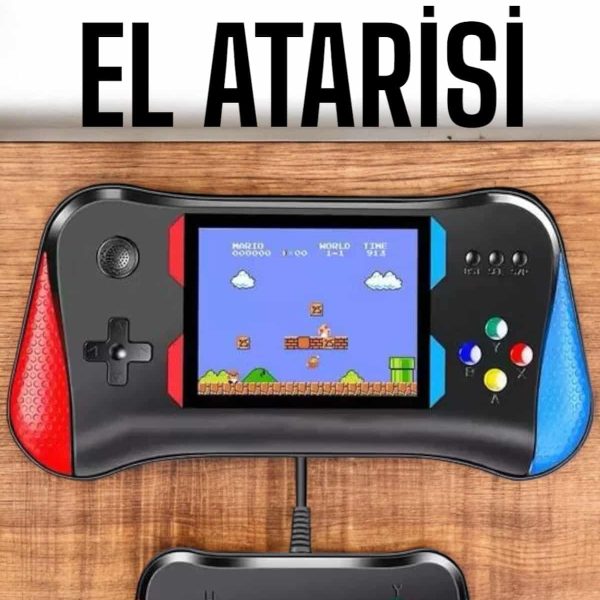 Gamepad Joystick 500 Oyunlu Retro Oyun Konsolu Tv Bağlantı Özellikli 2 Kişilik Destekli