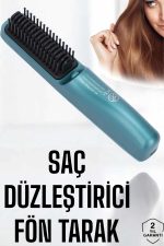 Sıkı Dişli Taşınabilir İyon Özelliği Seyahat Tipi Saç Düzleştirici Fön Tarak