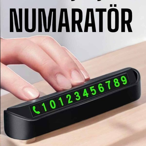 Numaralık Araç İçi Araba Araç Park Numaratör Telefon Numarası Yazma