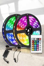 Yeni Nesil RGB Işıklı 10Metre Şerit Led Kumandalı Şarj Edilebilir - Görsel 2