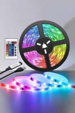 Yeni Nesil RGB Işıklı 10Metre Şerit Led Kumandalı Şarj Edilebilir - Görsel 5