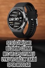 Akıllı Saat Bluetooth Bağlantılı Amoled Ekran Uyku ve Sağlık Takibi - Görsel 2