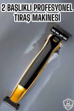 Çift Başlıklı Jilet Tıraş Makinesi Taşınabilir Suya Dayanıklı Sinek Kaydı