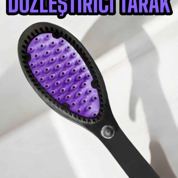 Saç Düzleştirici Fön Tarak Elektrikli Sıkı Dişli Tarak