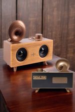 Bluetooth Hoparlör Ahşap Klasik Retro Gramofon Bluetooth Müzik Kutusu - Görsel 2