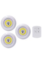 Led Lamba 3&apos;lü Uzaktan Kumandalı Yapışkanlı - Görsel 4