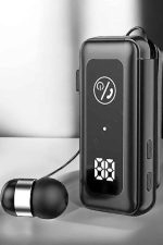 Kablolu Makaralı Bluetooth Kulaklık Uzun Pil Ömrü Dijital Göstergeli - Görsel 2