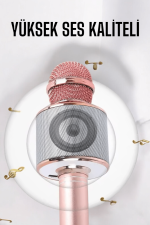 Taşınabilir Bluetooth Karaoke Mikrofon: Hafıza Kart Girişli, Etkileyici Performans - Görsel 4
