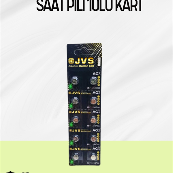 AG3 Düğme Pil 1.5V Alkalin - Uzun Ömürlü Enerji Kaynağı