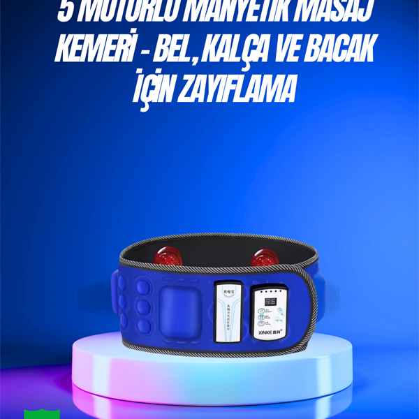 Bel, Kalça, Bacak ve Karın Bölgesi İçin 5 Motorlu Titreşimli Masaj Cihazı