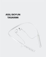 Yüksek Kapasiteli Pil Destekli Boyun Askılı Kulaklık – 100 Saat Dayanıklı - Görsel 2