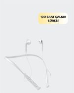 Uzun Pil Ömürlü Kablosuz Kulaklık – Boyun Askılı, 100 Saat Kullanım - Görsel 4