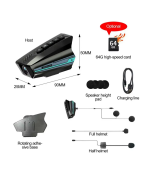 BT16 Dashcam Özellikli Kask Kamerası – WiFi, Sesli Komut, HD Kayıt - Görsel 3