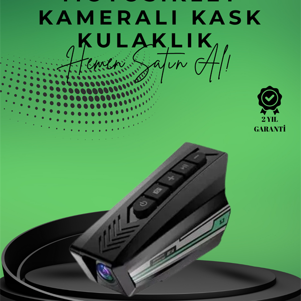 BT16 Dashcam Özellikli Kask Kamerası – WiFi, Sesli Komut, HD Kayıt