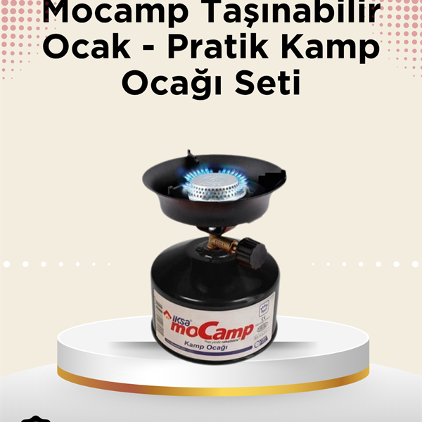 Dayanıklı, Paslanmaz ve Yüksek Isı Dayanımlı Kamp Ocağı – Uzun Süreli Kullanım İçin