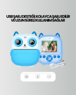 2.4” Ekranlı Mini Kamera – 1080p Kayıt + Mürekkepsiz Yazdırma - Görsel 5