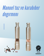 Ergonomik Tasarımlı, Nem Geçirmez Kapaklı Baharat Öğütücü