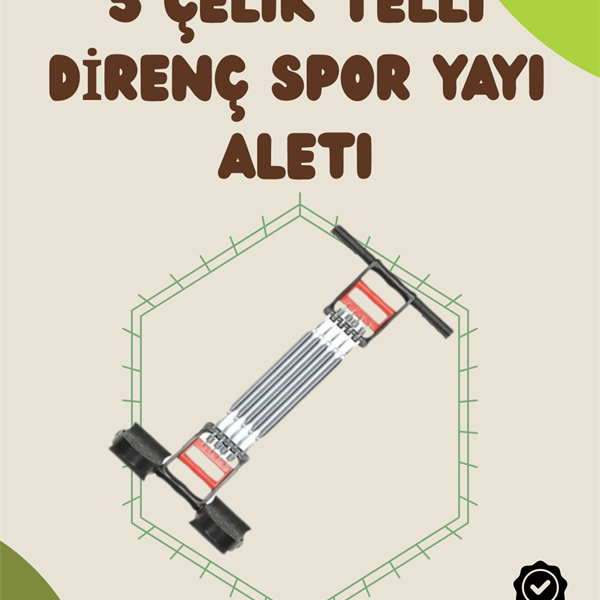 Ergonomik Tutma Yerli, Pedallı ve Ayarlanabilir Elastik Yaylı Spor Ekipmanı