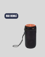 GTS 1731 Bluetooth Hoparlör – Şarjlı, LED Işıklı, FM Radyo Destekli - Görsel 2