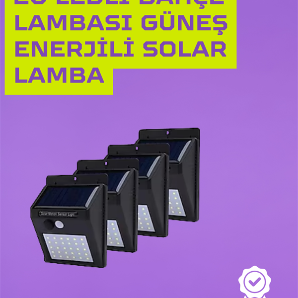 Güneş Enerjili Akıllı Duvar Lambası | PIR Sensörlü, Otomatik Aydınlatma, Dış Mekan İçin