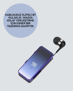 Yaka Klipsli Kablosuz Kulaklık – Eller Serbest Konforuyla Günlük Yaşama Uyum Sağlar - Görsel 2