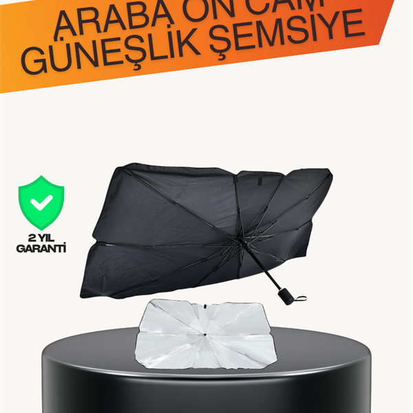Kalın Kumaşlı Ön Cam Güneşliği – Solmaz, Deforme Olmaz, Uzun Ömürlü
