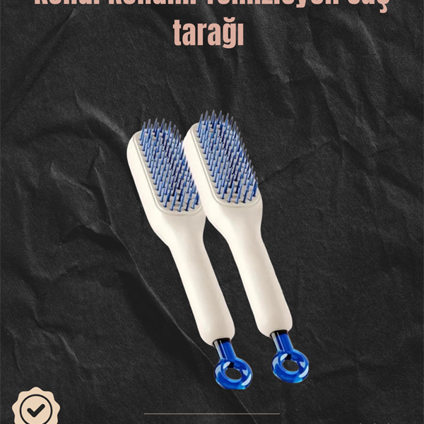 Kendini Temizleyen Hava Yastıklı Saç Tarağı – Düğümsüz Tarama