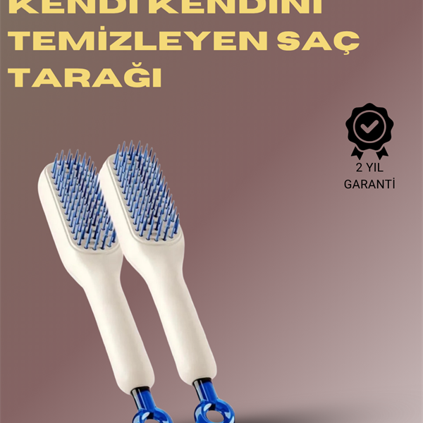 Kendini Temizleyen Masajlı Saç Tarağı – Anti-statik, Ergonomik Tasarım