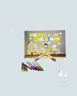 LED Aydınlatmalı Şeffaf Mesaj Tahtası – 30x20 cm, Neon Etkili Yazılar İçin Tasarlandı - Görsel 2