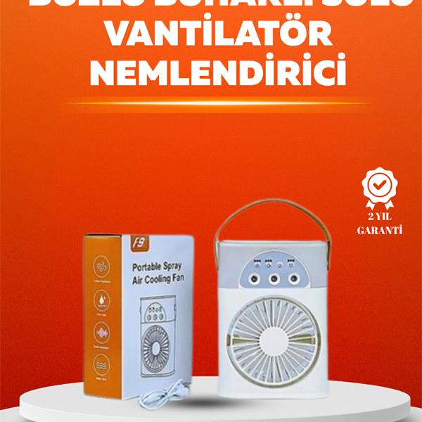 Mini USB Klima Fan | 3 Kademeli Spreyli Hava Soğutucu, Taşınabilir