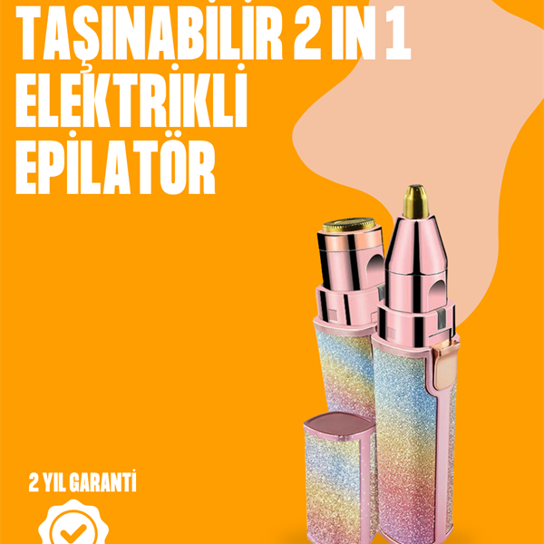 Mini USB Şarjlı Elektrikli Epilatör – Kaş ve Yüz Tüy Temizliği İçin 2&apos;si 1 Arada