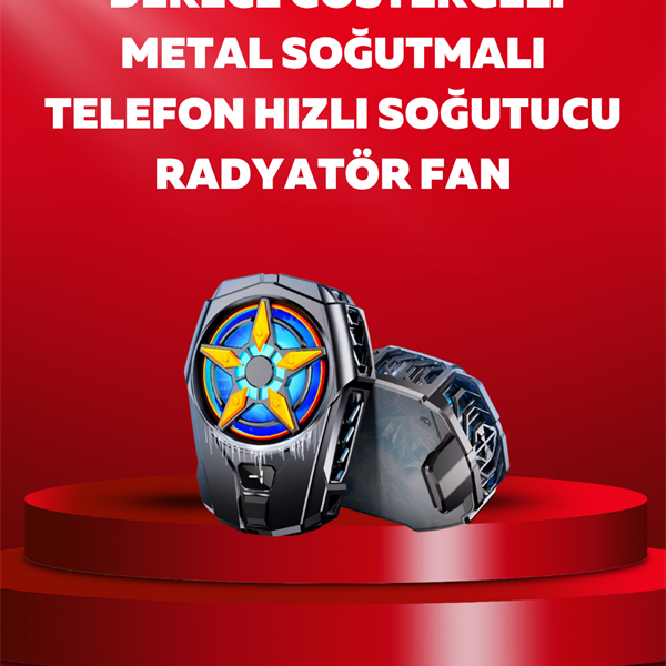 Mobil Cihaz Soğutma Radyatörü – Metal+ABS, Type-C Kablolu