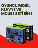 Mobil Uyumlu Klavye Mouse Seti – PUBG ve FPS Oyunları İçin 5&apos;i 1 Arada Oyun Kiti