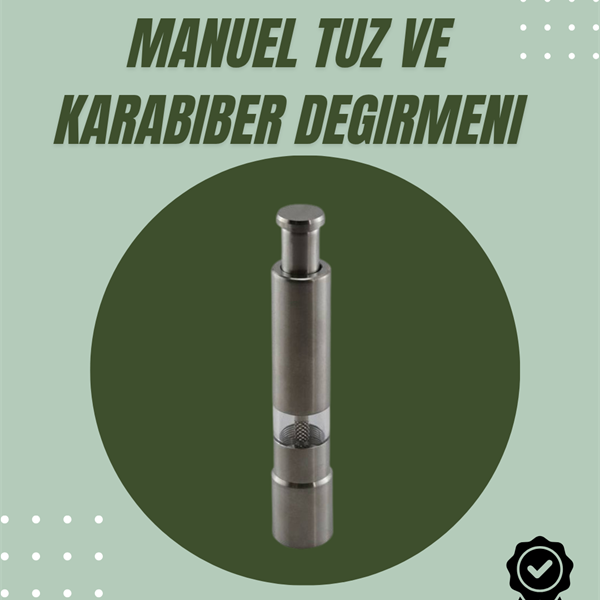 Orta Boy Kararbiber ve Tuz Öğütücü – Kolay Kullanım, Şık Tasarım