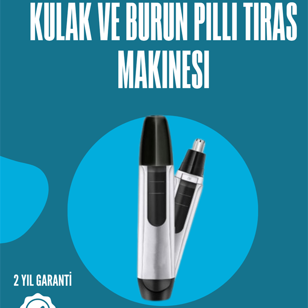 Pil ile Çalışan Kulak, Burun ve Kaş Tımar Cihazı