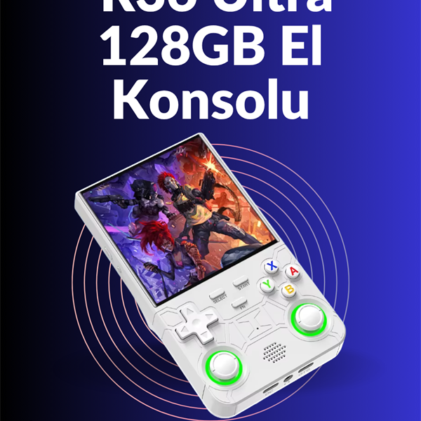R36 Ultra El Konsolu – 4” HD IPS Ekran, 128GB Dahili Hafıza, 30.000 Oyun Yüklü